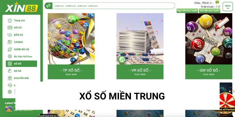 Xổ Số Miền Trung Xin88