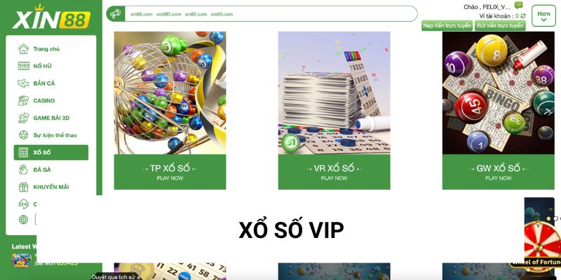 xổ số VIP XIN88